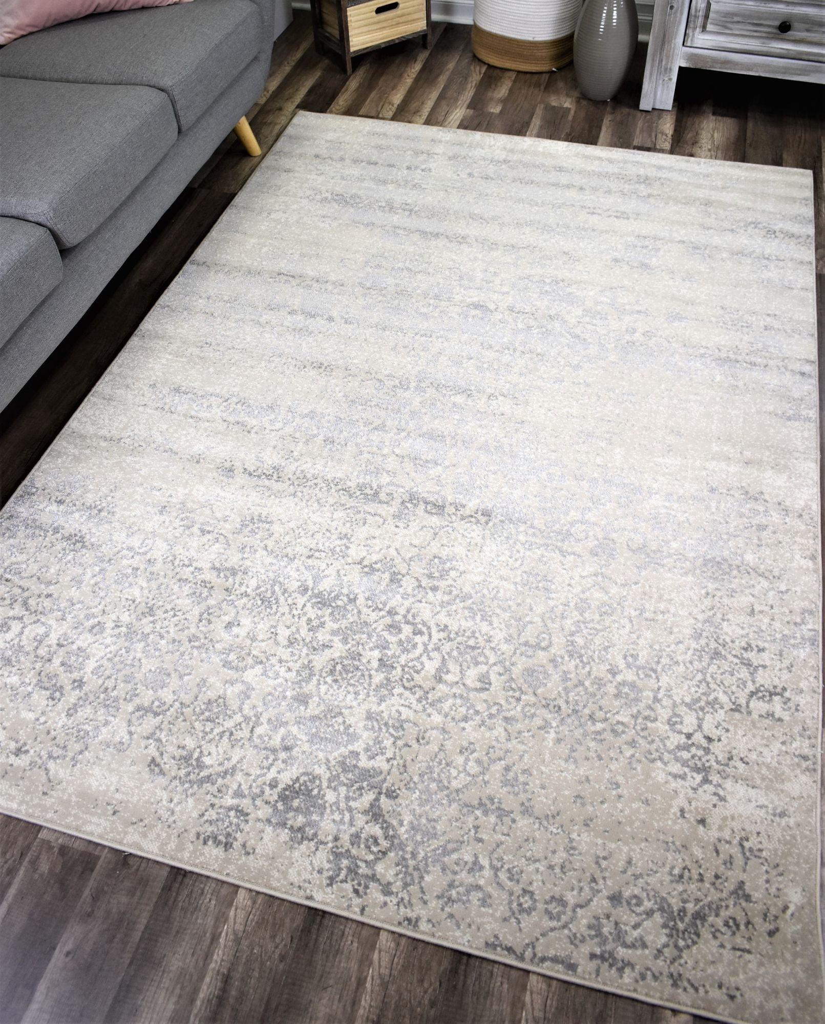 Rugs America Riley Collection Hidden Cove RY20A Vintage Transitional Area Rug 5'0"x7'0"