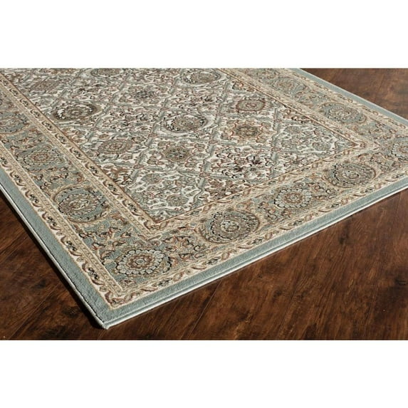 Rugs America Riley Collection Regal Multicolored Area Rug Tan