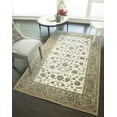 thumbnail image 1 of Rugs America Riviera Collection Ivory Tan RV100A Transitional Oriental Area Rug 2'7" x 4'11", 1 of 5