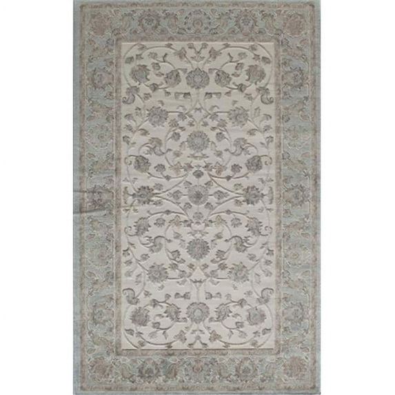 Rugs America Riviera Rectangular Florals Transitional Area Rug, Blue