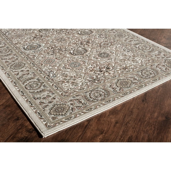 Rugs America Riviera Oriental Transitional Area Rug, Beige
