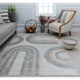 thumbnail image 1 of Rugs America Romeo JL80A Light Pewter Abstract Vintage White Area Rug, 2'6" x 8', 1 of 6