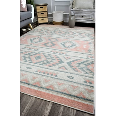 Rugs America Sahara Blush Collection Azalea SB40A Moroccan Tribal Area Rug 5'0"x7'0"
