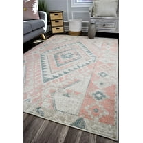 Rugs America Sahara Blush Collection Carnation SB20A Moroccan Tribal Area Rug 5'0"x7'0"