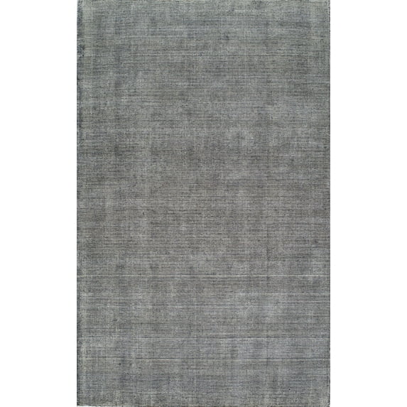 Rugs America Sandra 6195D Stonewash Graphite Solid Contemporary Gray Area Rug, 2'x3'