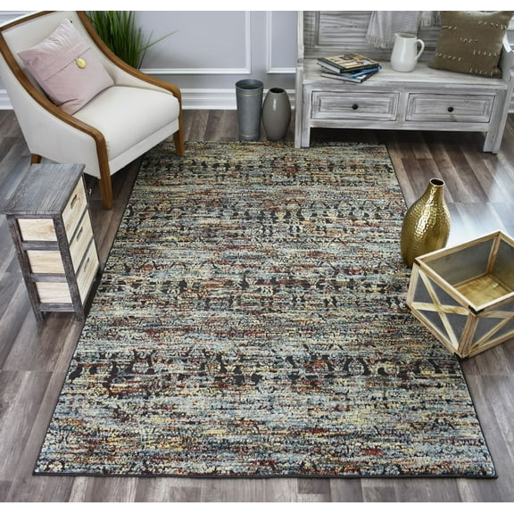 Rugs America Sela JR20A Windswept Transitional Vintage Multi Area Rug, 5'x7'