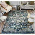 thumbnail image 1 of Rugs America Sela JR50A Eclipse Transitional Vintage Blue Area Rug, 2'2"x8', 1 of 3