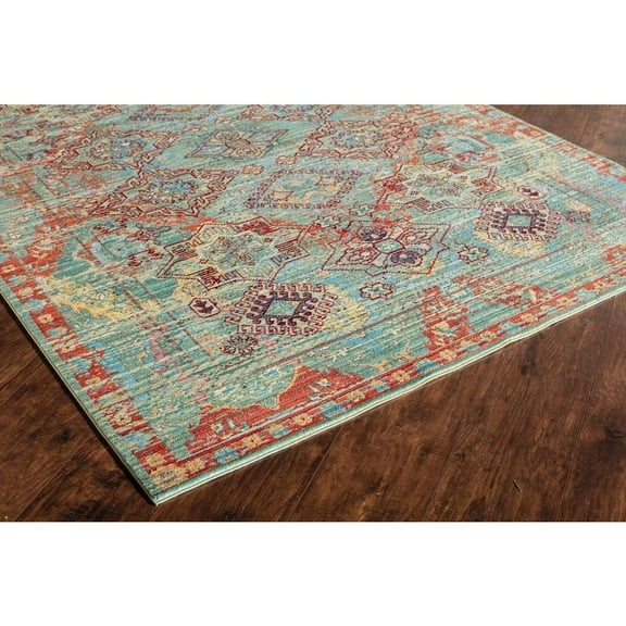 Rugs America Westford Multi Polyester Power-loomed Rug (5' x 8') - 5' x 8'