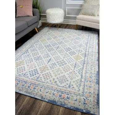 Rugs America Zola Collection Garden Blush ZL30A Vintage Transitional Area Rug 5'0"x7'0"