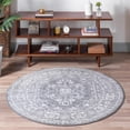 thumbnail image 1 of Rugs Boston Collection Medallion Traditional Power Loomed Polypropylene Round Rug, 2’ to 5’, 1 of 9