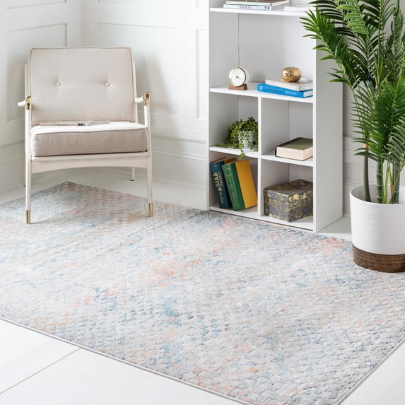 Rugs.Com Leipzig Collection Area Rug – 2' x 3'Multi Low-Pile Rug Perfect For Entryways, Kitchens, Breakfast Nooks, Accent Pieces
