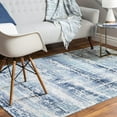 thumbnail image 1 of Rugs.Com Malibu Collection Area Rug ‚Äì 4' x 6' Blue Low-Pile Rug Perfect For Entryways, Kitchens, Breakfast Nooks, Accent Pieces, 1 of 4