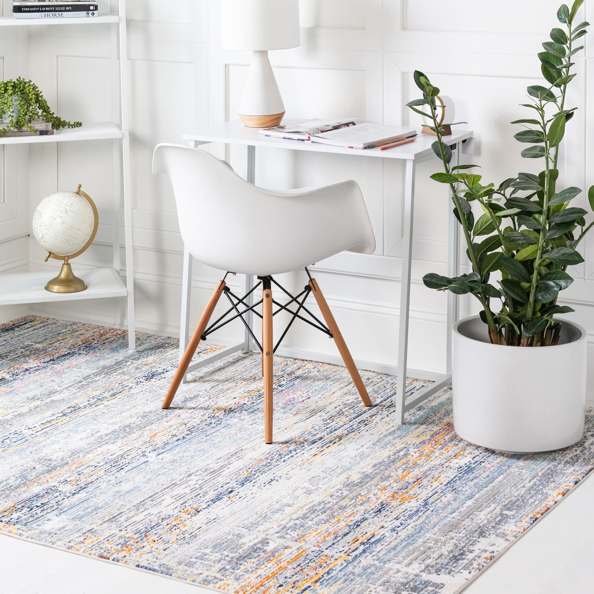 Rugs.Com Malibu Collection Area Rug ‚Äì 8' x 10' Multi Low-Pile Rug ...