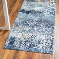 thumbnail image 1 of Rugs.Com Malibu Collection Runner Rug ‚Äì 6 Ft Runner Blue Low-Pile Rug Perfect For Hallways, Entryways, 1 of 4