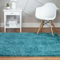 thumbnail image 1 of Rugs.Com Soft Solid Shag Collection Runner Rug ‚Äì 4 Ft Square Turquoise Shag Rug Perfect For Hallways, Entryways, 1 of 7