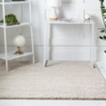 thumbnail image 1 of Unique Loom Soft Solid Shag Collection Area Rug - Aras (7' 10" Square Oatmeal Beige), 1 of 6
