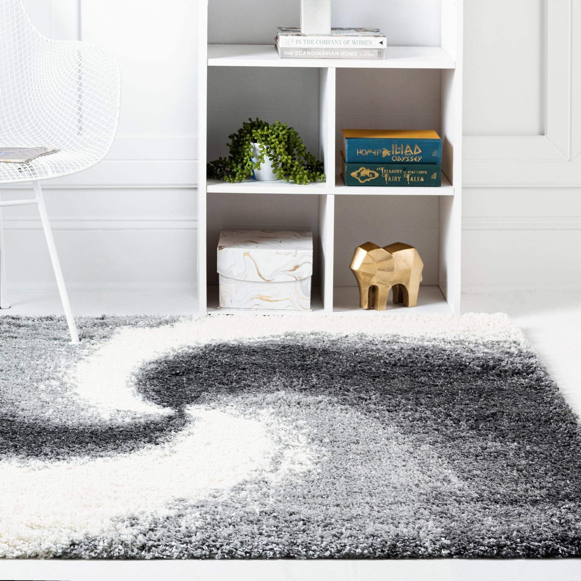 Rugs.Com Soft Touch Shag Collection Square Rug ‚Äì 8 Ft Square Grey ...