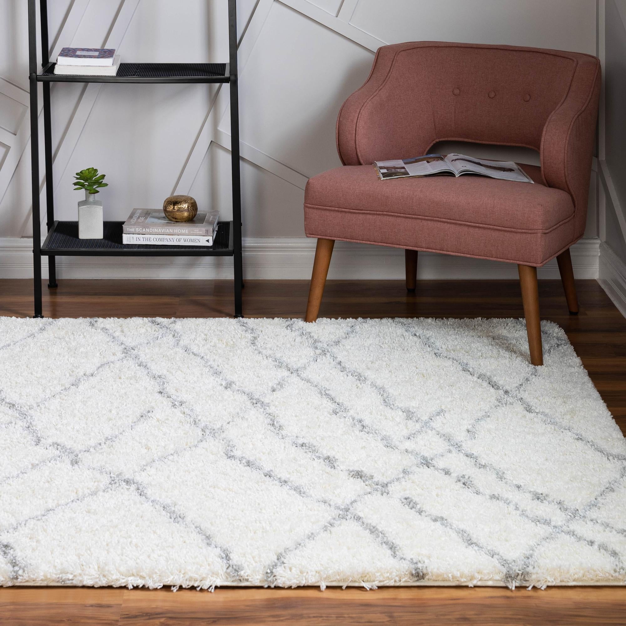 Rugs.Com Soft Touch Shag Collection Square Rug ‚Äì 8 Ft Square Ivory ...