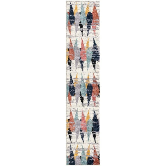 Rugs.Com Tagine Collection Rug – 10 Ft Runner Ivory Medium-Pile Rug Perfect For Living Rooms, Kitchens, Entryways