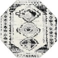 thumbnail image 1 of Rugs.Com Tagine Collection Rug – 5 Ft Octagon Black And White Medium-Pile Rug Perfect For Living Rooms, Kitchens, Entryways, 1 of 1