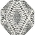 thumbnail image 1 of Rugs.Com Tagine Collection Rug – 5 Ft Octagon Black And White Medium-Pile Rug Perfect For Living Rooms, Kitchens, Entryways, 1 of 1