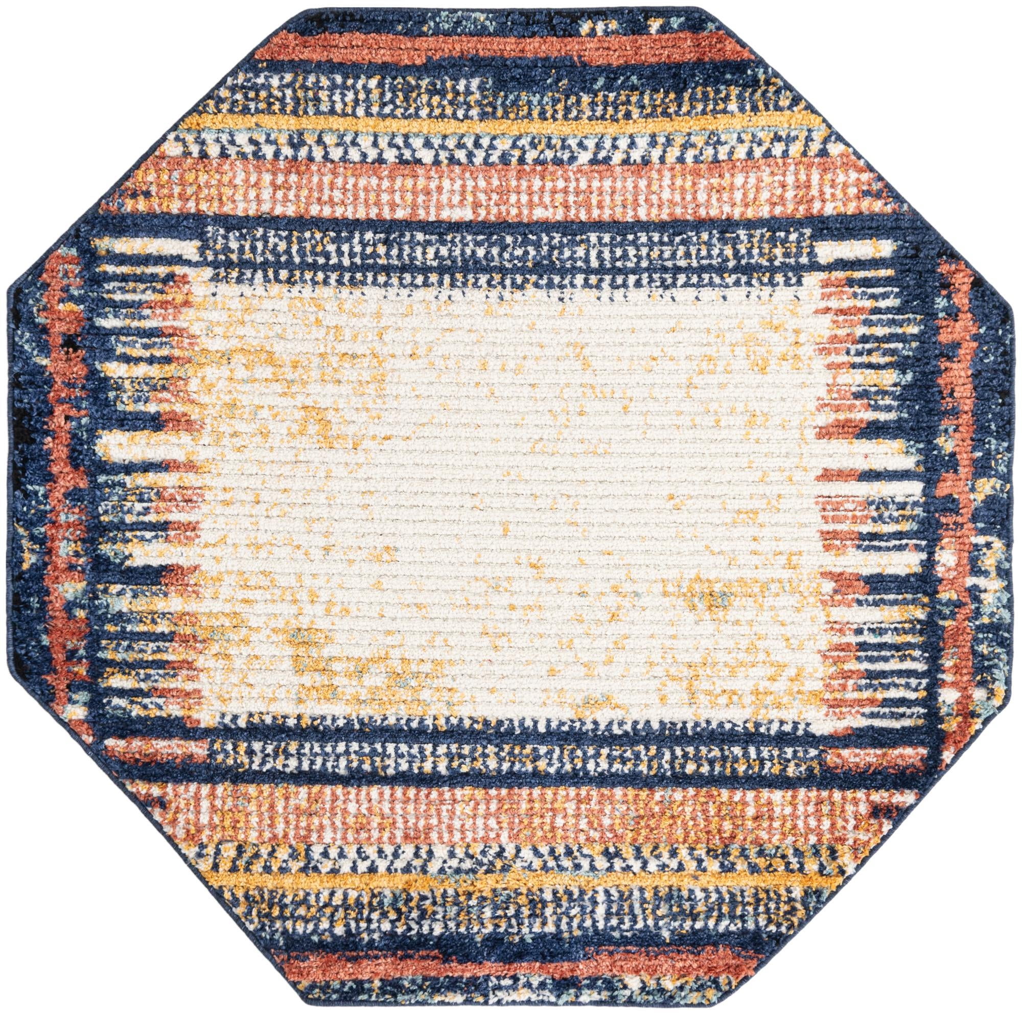Rugs.Com Tagine Collection Rug – 5 Ft Octagon Multi Medium-Pile Rug ...