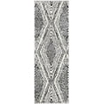 thumbnail image 1 of Rugs.Com Tagine Collection Rug – 6 Ft Runner Black And White Medium-Pile Rug Perfect For Living Rooms, Kitchens, Entryways, 1 of 1