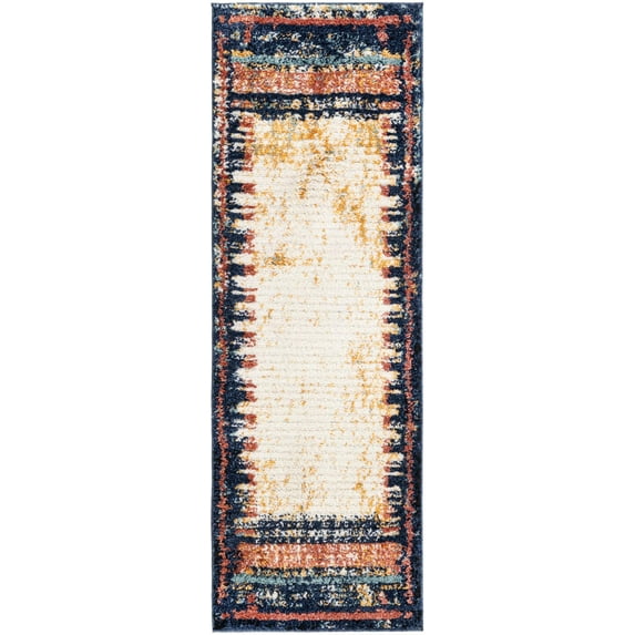 Rugs.Com Tagine Collection Rug – 6 Ft Runner Multi Medium-Pile Rug Perfect For Living Rooms, Kitchens, Entryways