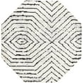 thumbnail image 1 of Rugs.Com Tagine Collection Rug – 8 Ft Octagon Black And White Medium-Pile Rug Perfect For Living Rooms, Kitchens, Entryways, 1 of 1