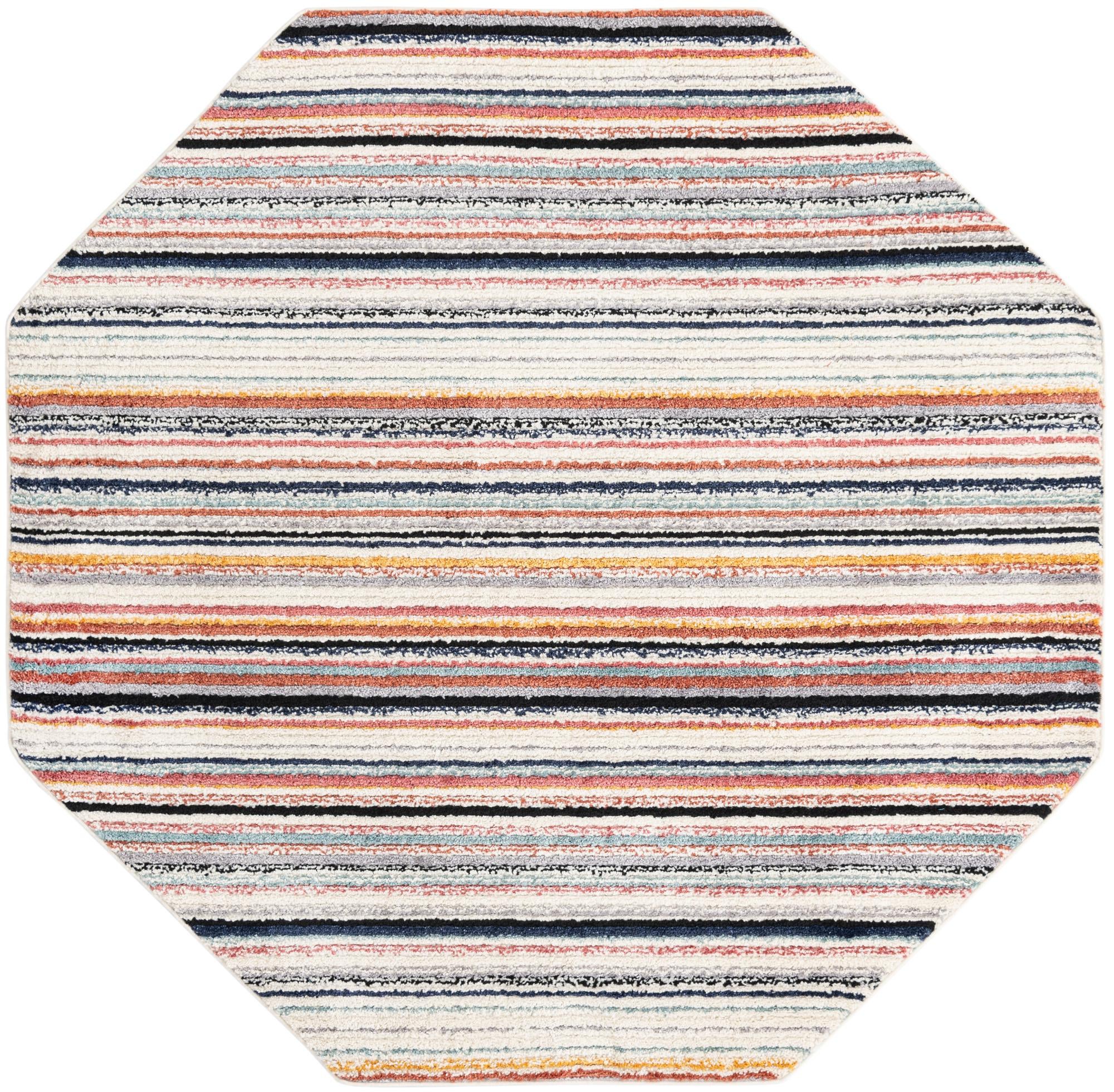 Rugs.Com Tagine Collection Rug – 8 Ft Octagon Ivory Medium-Pile Rug ...