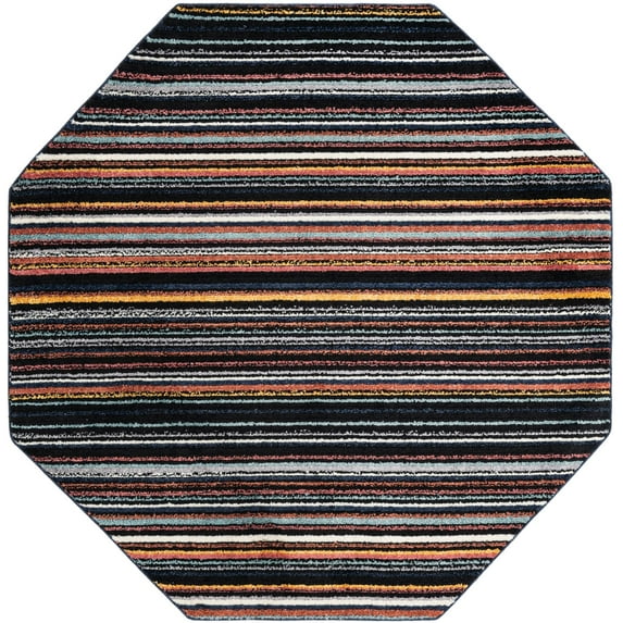 Rugs.Com Tagine Collection Rug – 8 Ft Octagon Multi Medium-Pile Rug Perfect For Living Rooms, Kitchens, Entryways