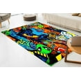 thumbnail image 1 of Rugs, Customs Rugs, Cute Rugs, Graffiti Rug, Cute Monsters Graffiti Rug, Graffiti Rugs, Salon Rug, Gift For Him Rugs, Children Room Decor, 2'x3' - 60x90 cm, 1 of 8
