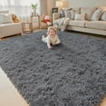 thumbnail image 1 of Rugs for Living Room 5x8, Alfombras para Salas Shag Large Plush Soft Area Rug, Shaggy Carpets for Bedroom, Kids Boys Girls Home Decor Aesthetic (Dark Grey, 5 x 8 Feet), 1 of 7