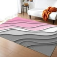 thumbnail image 1 of Rugs For Living Room, Pink Grey Ombre Abstract Area Rug, Area Rug For Kids Room Bedroom Decor, Room Decor Aesthetic Comfy Carpet, Non-Shedding Modern Area Rugs, Washable Rug 5 x 7ft, 1 of 6