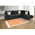 thumbnail image 1 of Rugs, Trendy Rugs, Orange Rugs, Reproduction Rugs, Gift For The Home, Bridesmaid Gift, Non Slip Rug, Round Rug, Accent Rug, 2.3'x3.3' - 70x110 cm, 1 of 7