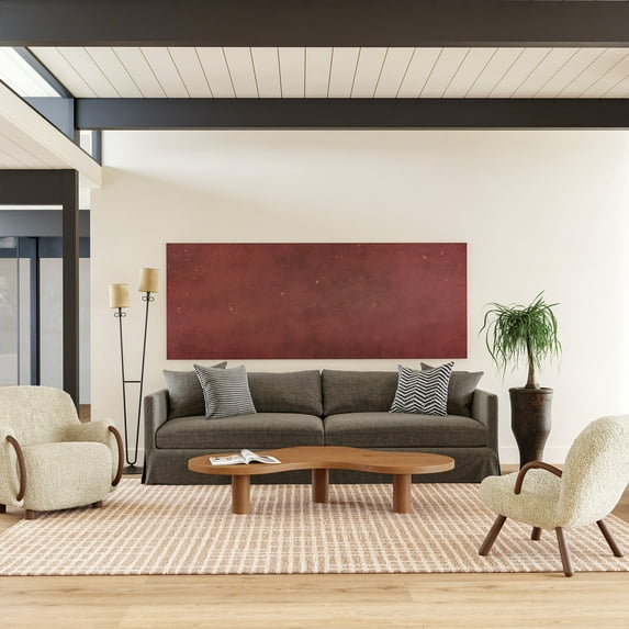 Rugs USA Gio Crosshatch Wool Area Rug, 7' 6" x 9' 6", Gio Beige