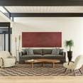 thumbnail image 1 of Rugs USA Quince Checkered Wool Area Rug, 6' x 9', Quince Grey, 1 of 8