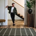 thumbnail image 1 of Rugs USA x Nate Berkus Downing Plaid Wool Cozy Area Rug, 8' 6" x 11' 6", Downing Green, 1 of 7