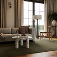 thumbnail image 1 of Rugs USA x Nate Berkus Ondine Solid Wool Cozy Area Rug, 6' x 9', Ondine Green, 1 of 7