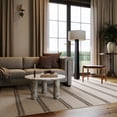 thumbnail image 1 of Rugs USA x Nate Berkus York Striped Wool Cozy Area Rug, 6' x 9', York Grey, 1 of 7