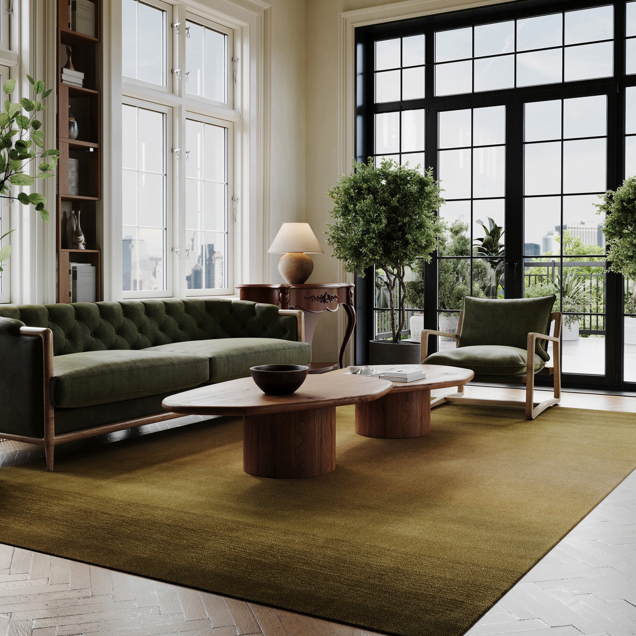 Rugs USA x Padma Lakshmi Ombre Hand Loomed Gradient Wool Rug, 7' 6" x 9 ...