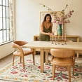 thumbnail image 1 of Rugs USA x Padma Lakshmi Shangrila Folk Floral Wool Rug, 6' x 9', Shangrila Multicolor, 1 of 8
