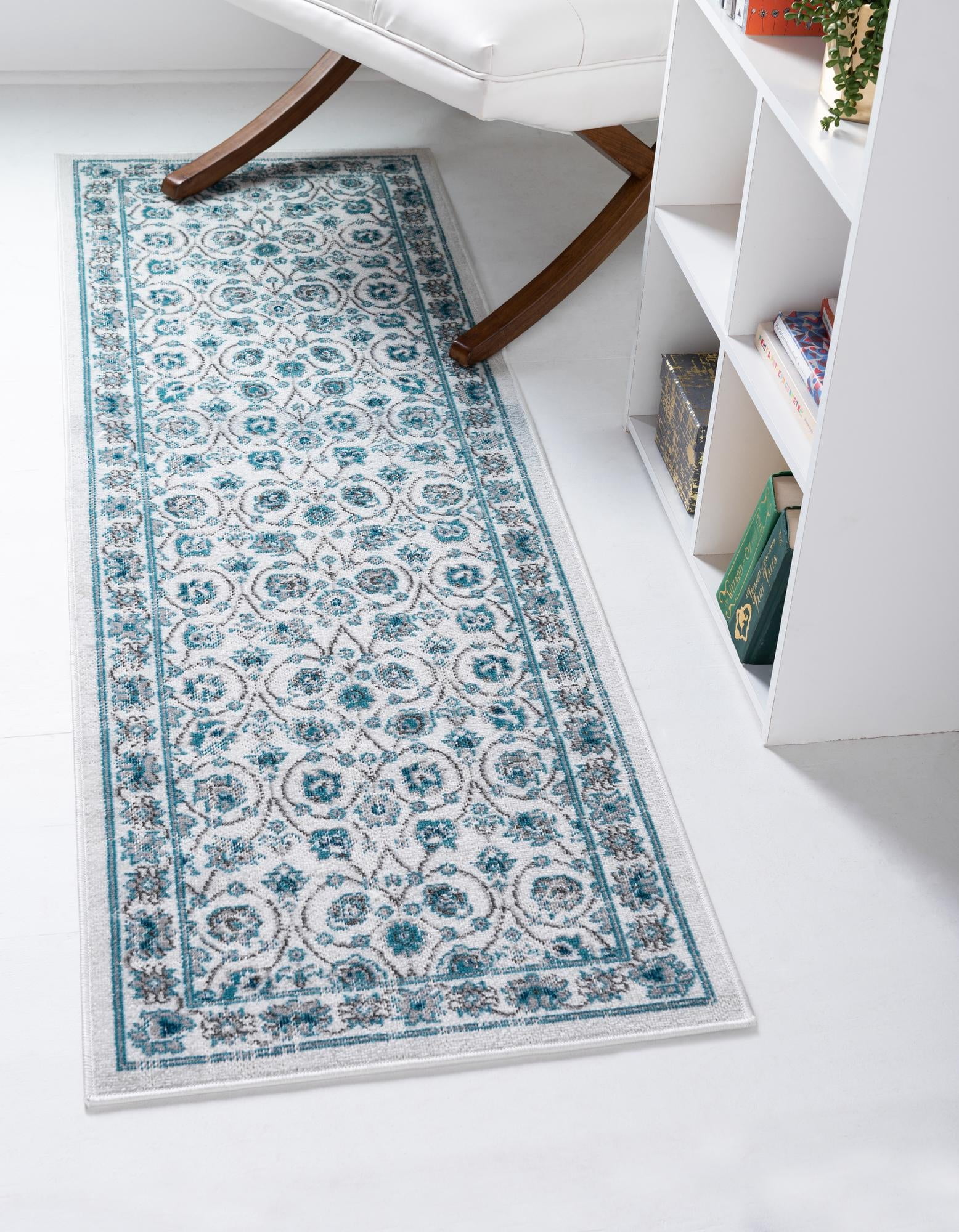 Rugs.com Aarhus Collection Rug – 6 Ft Runner Ivory Low Rug Perfect For ...