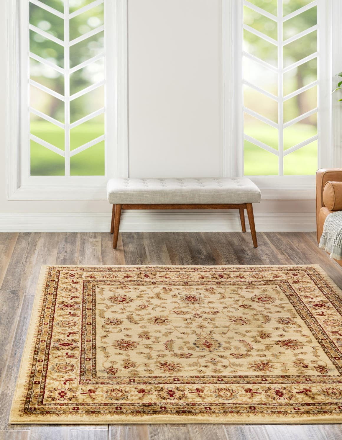 Square Cream Rug Rugs.com Aditi Collection Rug – 10 Ft Square Cream Low Rug Perfect For ...