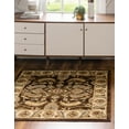 thumbnail image 1 of Rugs.com Aditi Collection Rug – 4' Square Brown Low Rug Perfect For Living Rooms, Kitchens, Entryways, 1 of 9