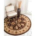 thumbnail image 1 of Rugs.com Aditi Collection Rug – 6' Round Brown Low Rug Perfect For Kitchens, Dining Rooms, 1 of 9