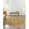 thumbnail image 1 of Rugs.com Aditi Collection Rug – 6' Round Cream Low Rug Perfect For Kitchens, Dining Rooms, 1 of 9