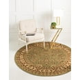 thumbnail image 1 of Rugs.com Aditi Collection Rug – 6' Round Green Low Rug Perfect For Kitchens, Dining Rooms, 1 of 8