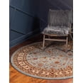 thumbnail image 1 of Rugs.com Aditi Collection Rug – 6' Round Light Blue Low Rug Perfect For Kitchens, Dining Rooms, 1 of 9