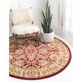 thumbnail image 1 of Rugs.com Aditi Collection Rug – 6' Round Red Low Rug Perfect For Kitchens, Dining Rooms, 1 of 9